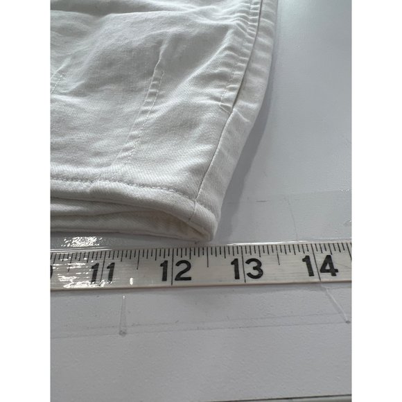 Capulet Ravenna Lace Front Short Womens XS High Rise Side Zip White Cotton Blend - Picture 7 of 8